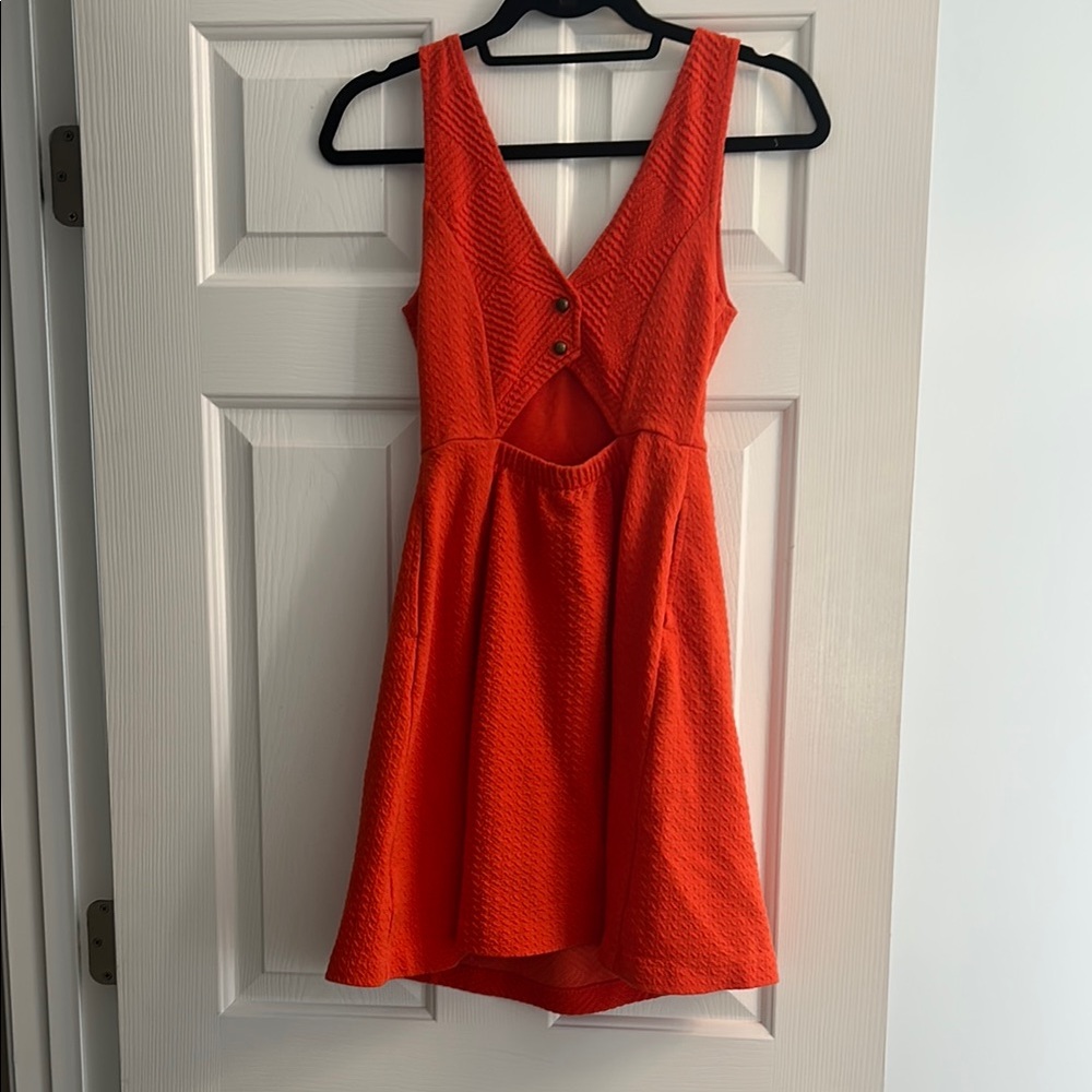 Maeve Vibrant Orange Mini Dress from anthropology - Picture 2 of 6